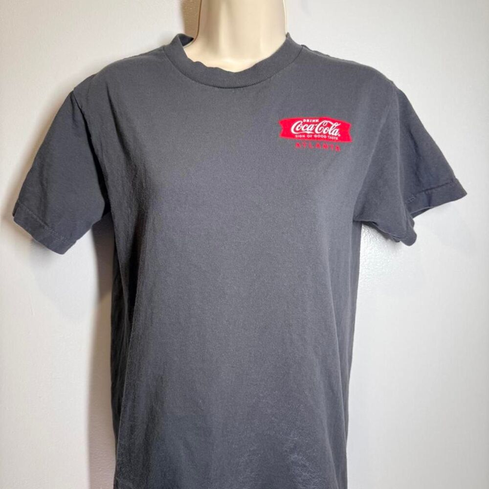 Coca-cola Men's Grey and Black T-shirt